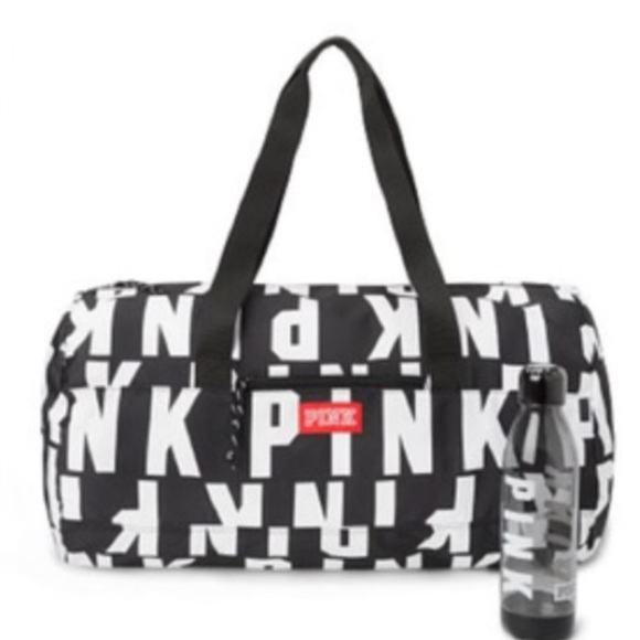 SALE NWOT RARE V.S. PINK Duffle bag w/ bottle - Picture 2 of 6